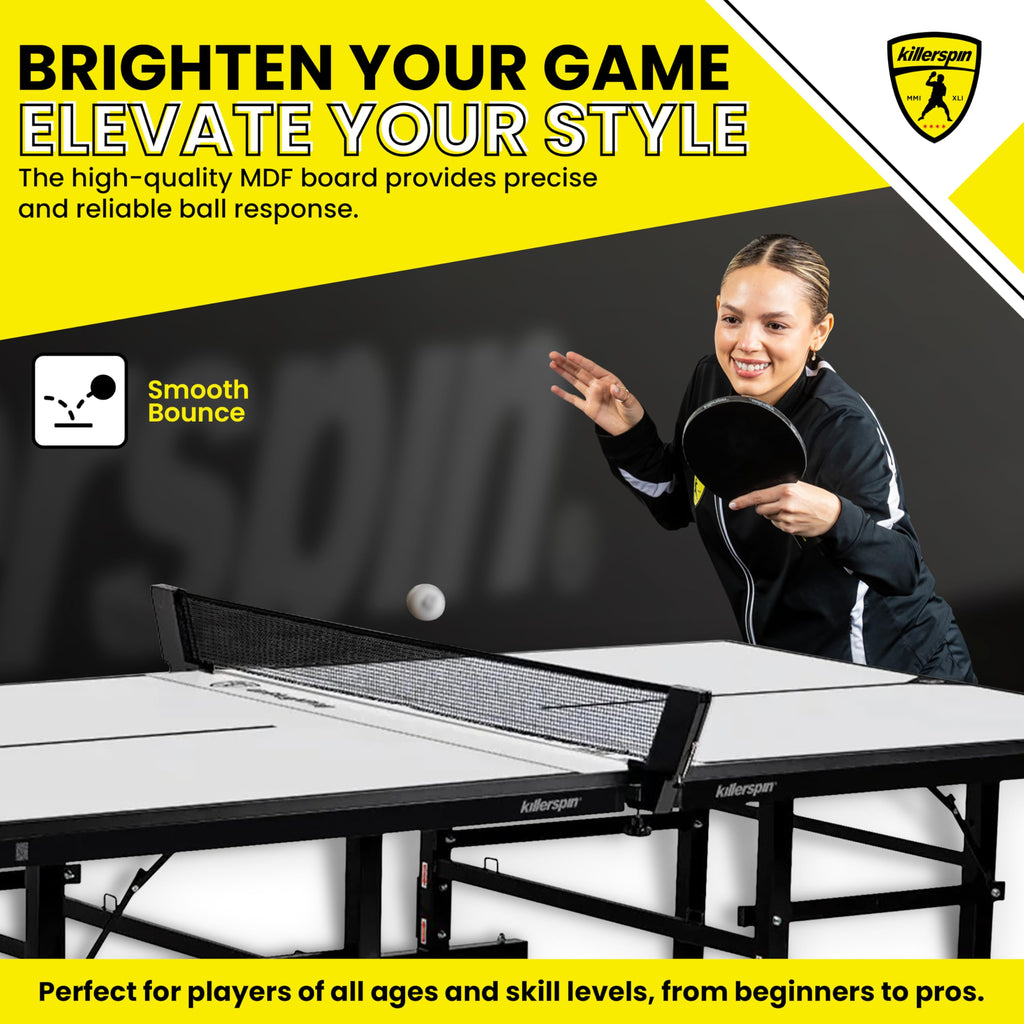 Killerspin Myt 415Max - Table Tennis Table, Vanilla