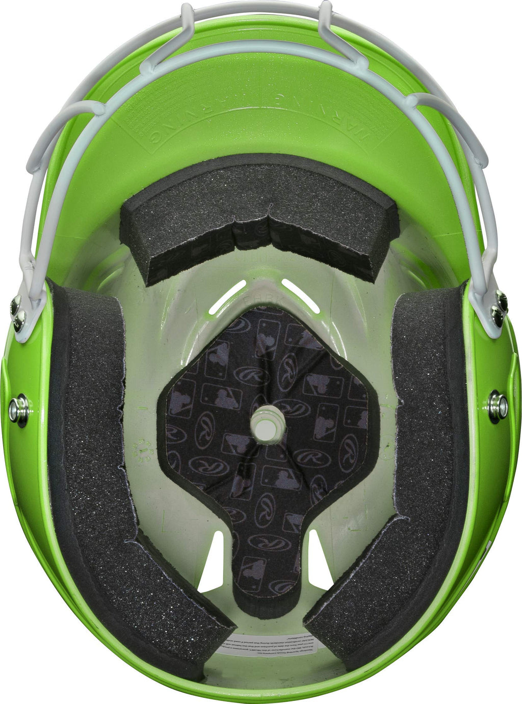 Rawlings | Coolflo Highlighter Batting Helmet | Face Guard Included | One Size Fits Most 6 1/2''-7 1/2'' | Matte Neon Green