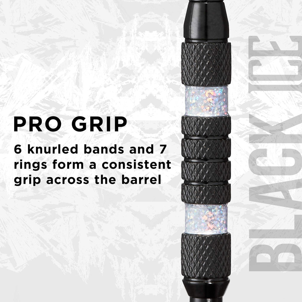 Viper Black Ice Soft Tip Darts With Silver Rings, 16 Grams