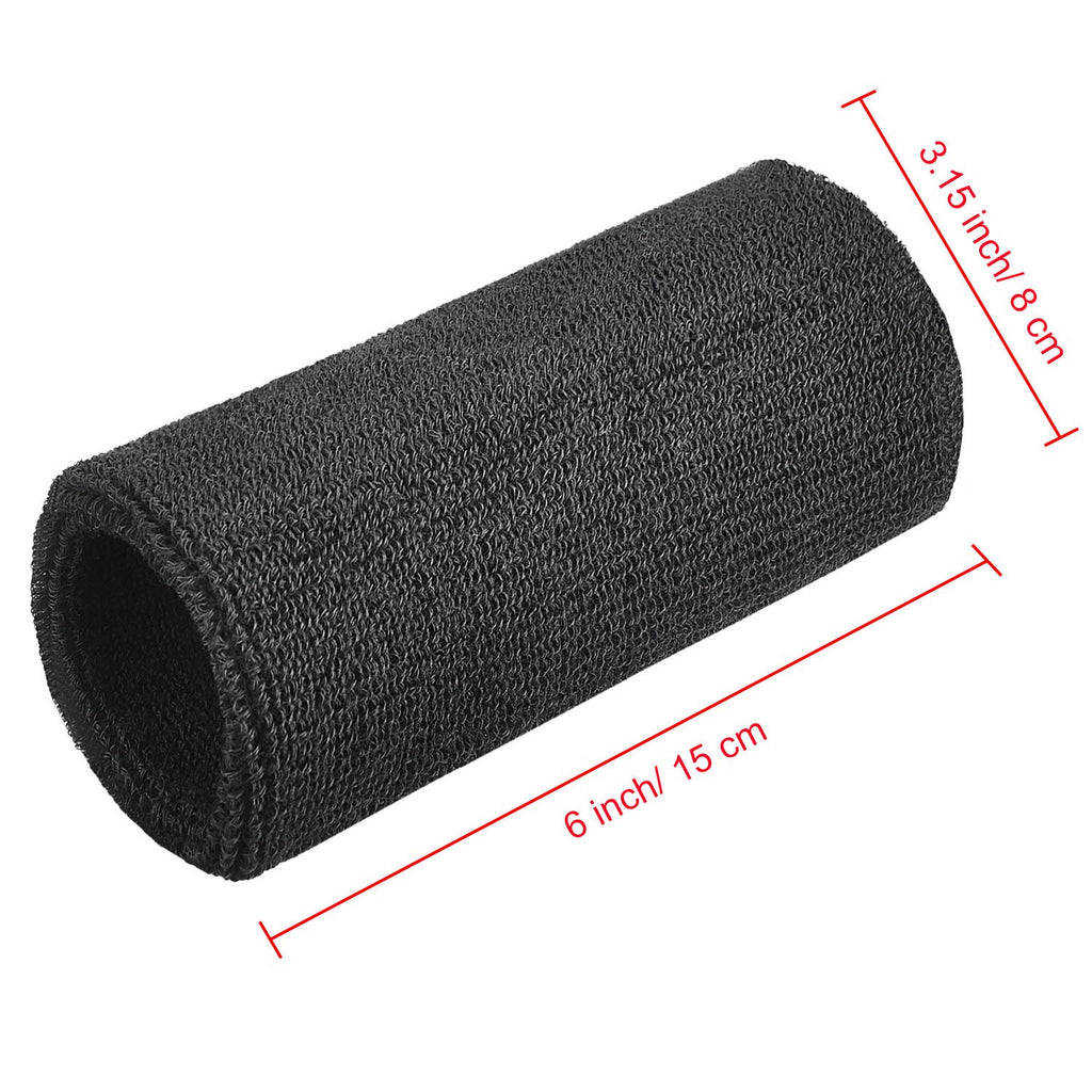 6 Inch Wristbands Sport Long Wrist Bands Sweatband Elastic Athletic Wrist Bands Armbands For Gymnastics Tennis Outdoor Activity