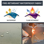 Onewind Penumbra Hot Tent, 14Ft Camping Hammock Tarp For 4-Season, Waterpoof And Flame Retardant Hammock Rain Fly With Stove Jac