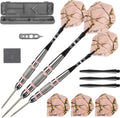 Fat Cat By Gld Products Realtree Apc Pink Camo Steel Tip Darts With Storage/Travel Case, 23 Grams , Black