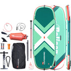 Pelican LoungeBoard Inflatable SUP - Recreational Stand Up Paddle Board - Yoga and Adventure Ready - Bag & Paddle Included - 9ft