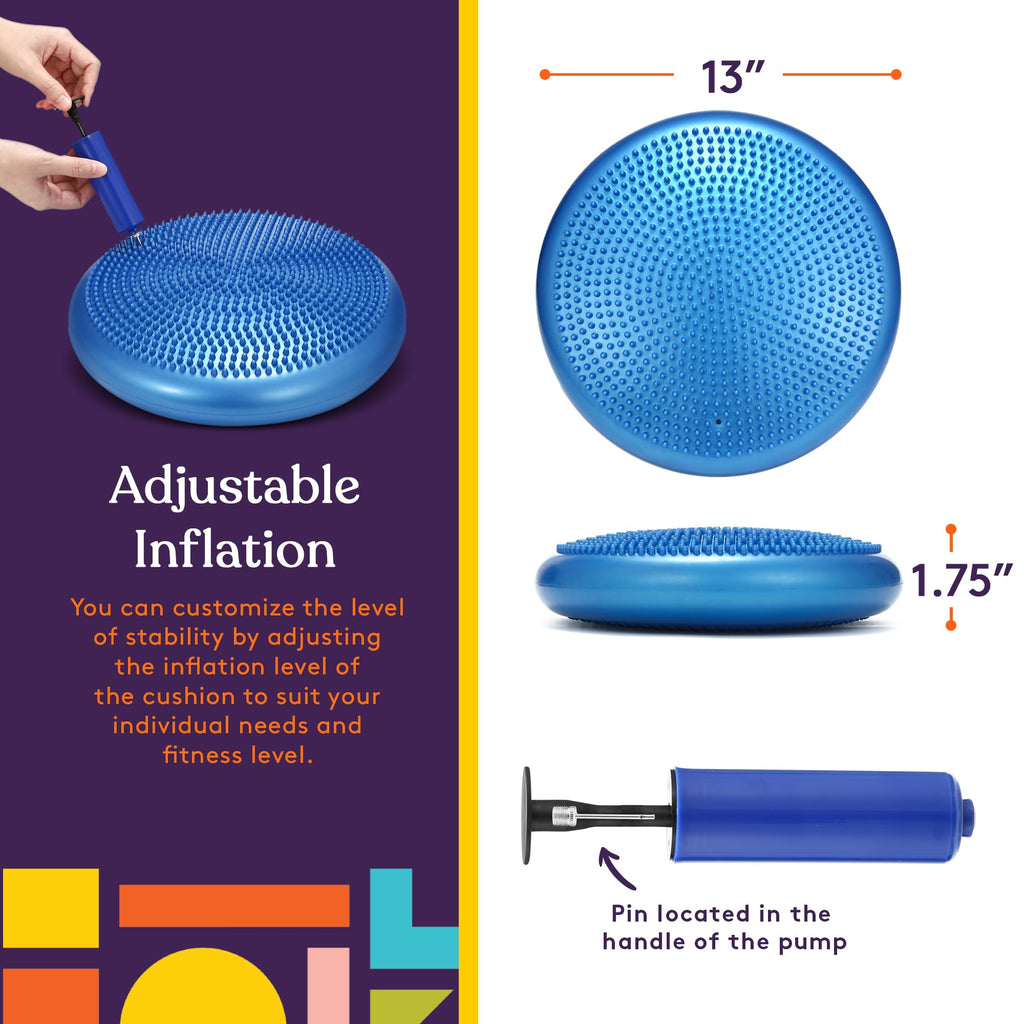 Special Supplies Stability Cushion Balance Pad For Core Strength Trainer And Flexibility, Tactile Sensory Disc For Standing Or S