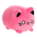 Aurora Enchanting Tasty Peach Vivid Pink Meowchi Stuffed Animal - Bright & Colorful Design - Showpiece Plush - 7 Inches