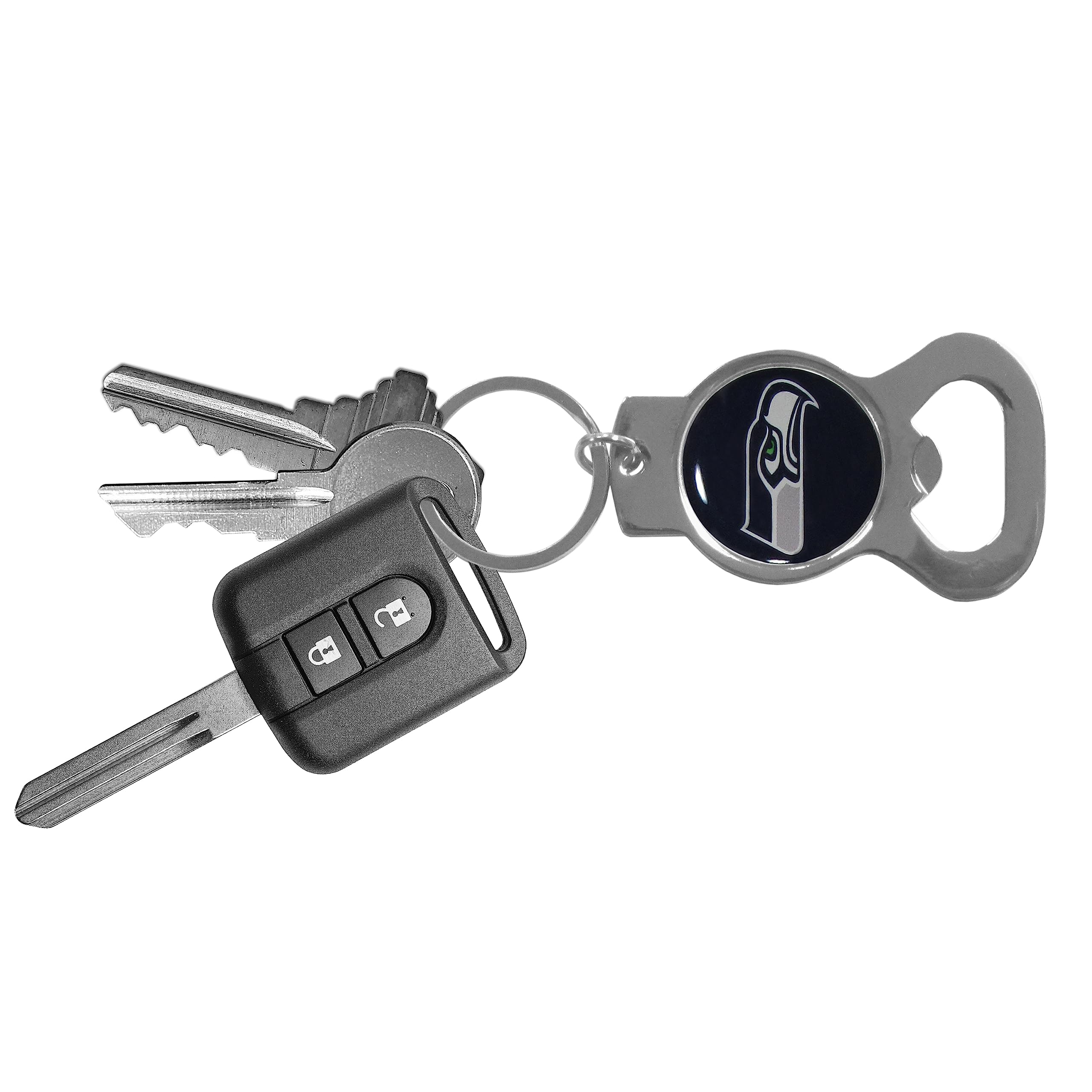 NFL Siskiyou Sports Fan Shop Seattle Seahawks Bottle Opener Key Chain One Size Team Color