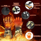 Madetec Heated Gloves For Men Women, Winter Gloves Upgraded Rechargeable Battery, Waterproof & Double Windproof Electric Heated