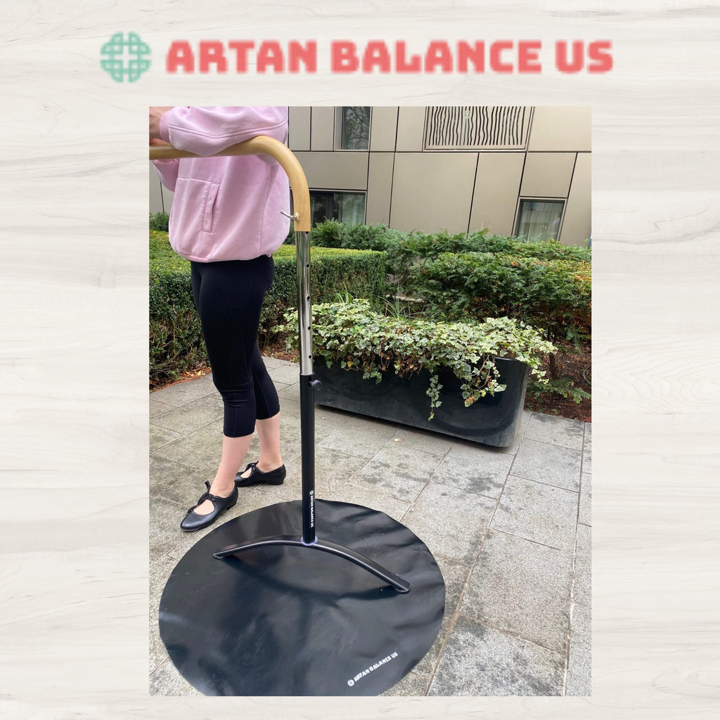 Ballet Barre Portable For Home Or Studio, 6 Ft Extendable To 12 Ft Bar With Curved Shape, Height Adjustable From 27'' To 44'', I