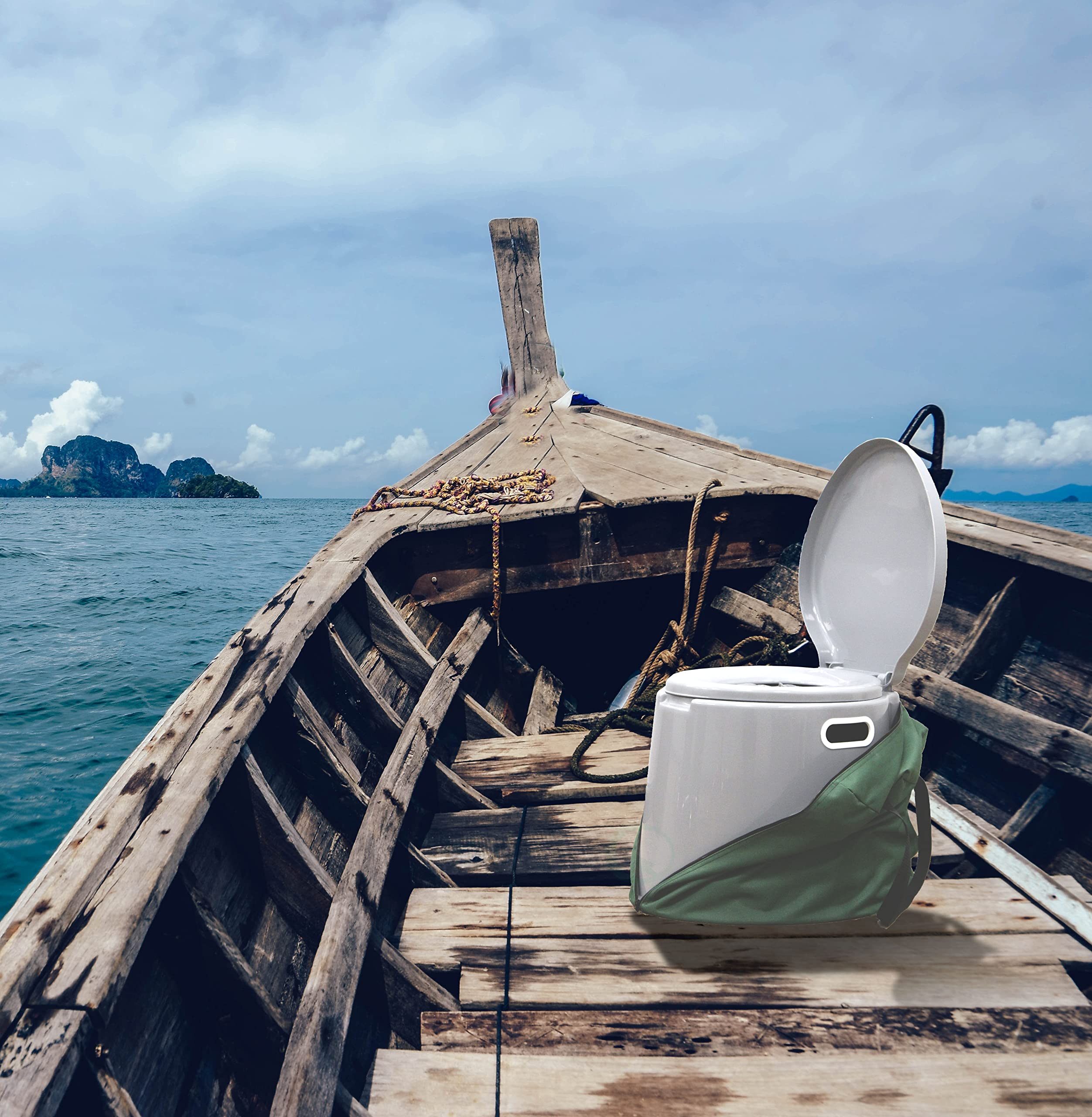 Portable Travel Toilet For Camping And Hiking (Toilet With Case)