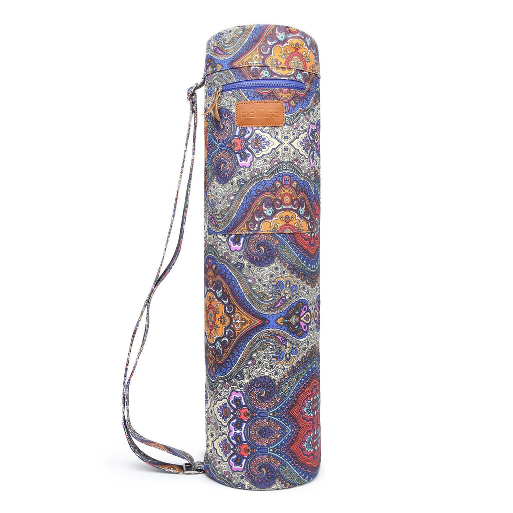 Elenture Yoga Mat Bag For Women & Men,Travel Yoga Gym Bag For 1/4'' 1/3'' Thick Exercise Yoga Mat, Full-Zip Yoga Mat Carrier Bag
