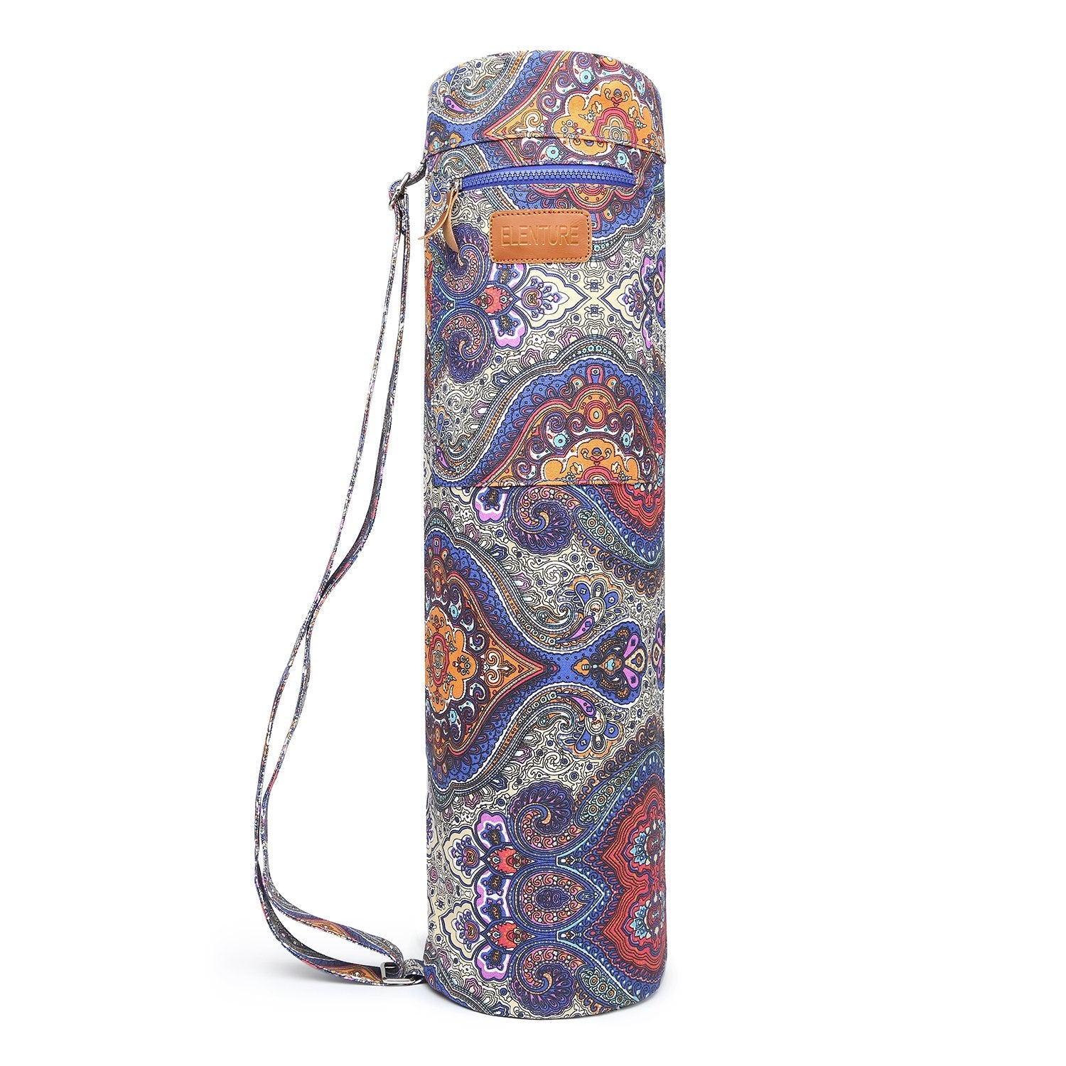 Elenture Yoga Mat Bag For Women & Men,Travel Yoga Gym Bag For 1/4'' 1/3'' Thick Exercise Yoga Mat, Full-Zip Yoga Mat Carrier Bag