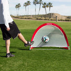 Gosports Portable Pop-Up Soccer Goals For Backyard - Kids & Adults - Set Of Two Nets With Agility Training Cones And Carrying Ca