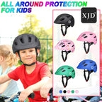 XJD Toddler Helmet Kids Bike Helmet Baby Multi-Sport Adjustable for Kids Boys Girls Lightweight for Age 1 and Older (Black, Smal