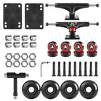 Axdt Skateboard Wheels Set,Include Skateboard Trucks, Skateboard Wheels 52Mm, Skateboard Bearings, Skateboard Pads, Skateboard H