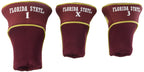 Team Golf Ncaa Florida State Seminoles Contour Golf Club Headcovers (3 Count) Numbered 1, 3, & X, Fits Oversized Drivers, Utilit