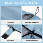 Tudomro 2 Pcs Camping Sleeping Bag For Adults, Lightweight Packable Waterproof Camping Gear Equipment To Keep Warm For Spring Su