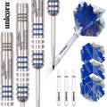 Unicorn Darts Mens Silver Star 80% Tungsten, Gary Anderson Darts, Silver, 23 g