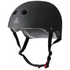 Triple Eight The Certified Sweatsaver Helmet For Skateboarding, Bmx, And Roller Skating, Black Rubber, Xl/Xxl