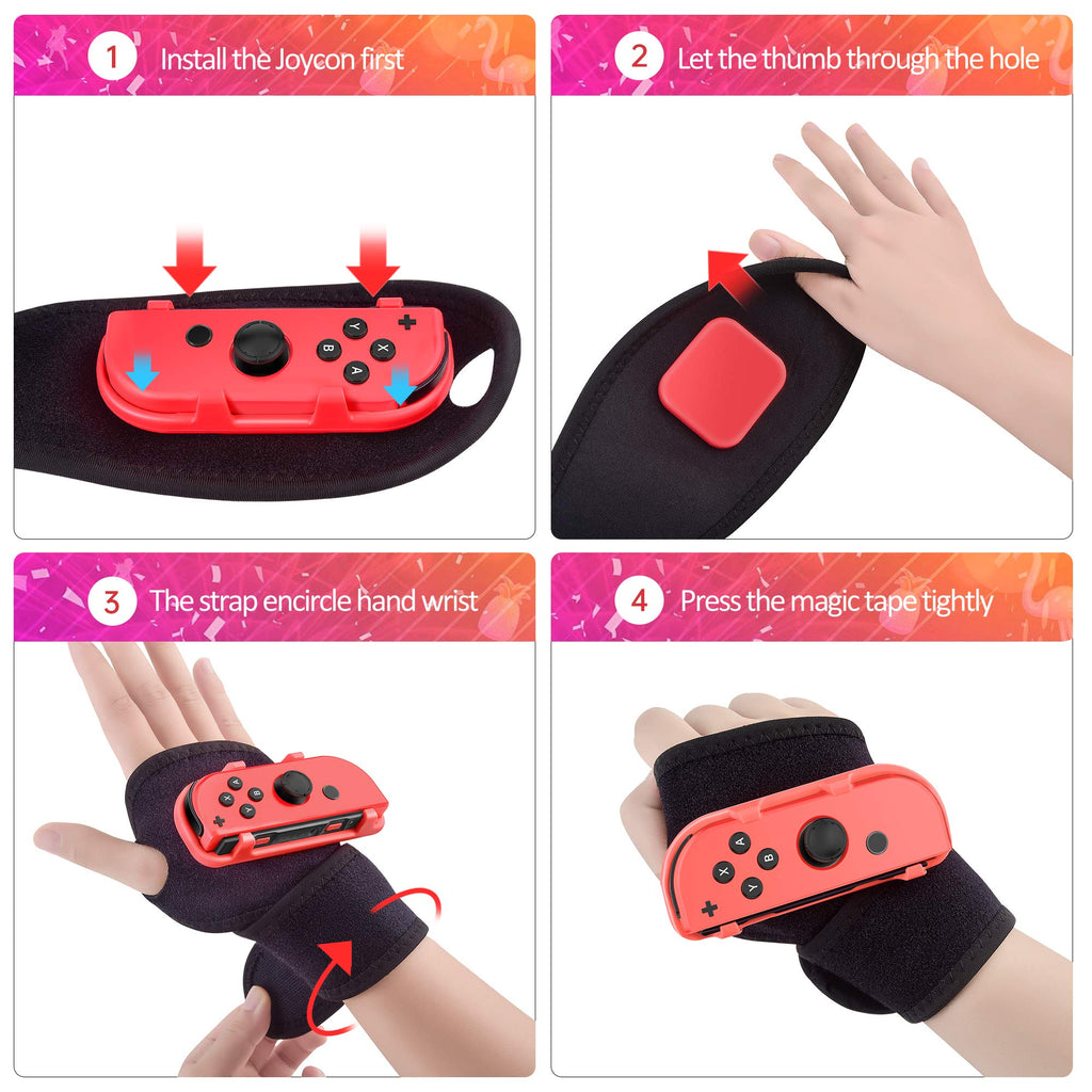 2023 Switch Just Dance Strap,Leyusmart Dance Gift, Just Dance Wristband Strap For Nintendo Switch Just Dance 2022 2021 2020 2019