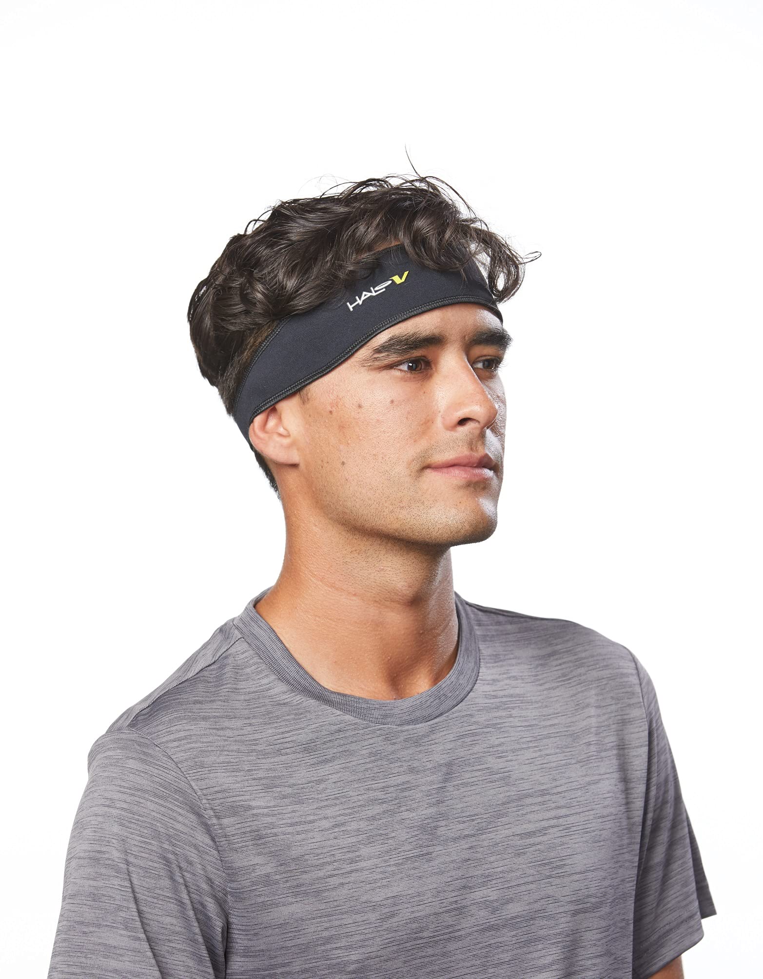 Halo Headband Sweatband Velcro Red