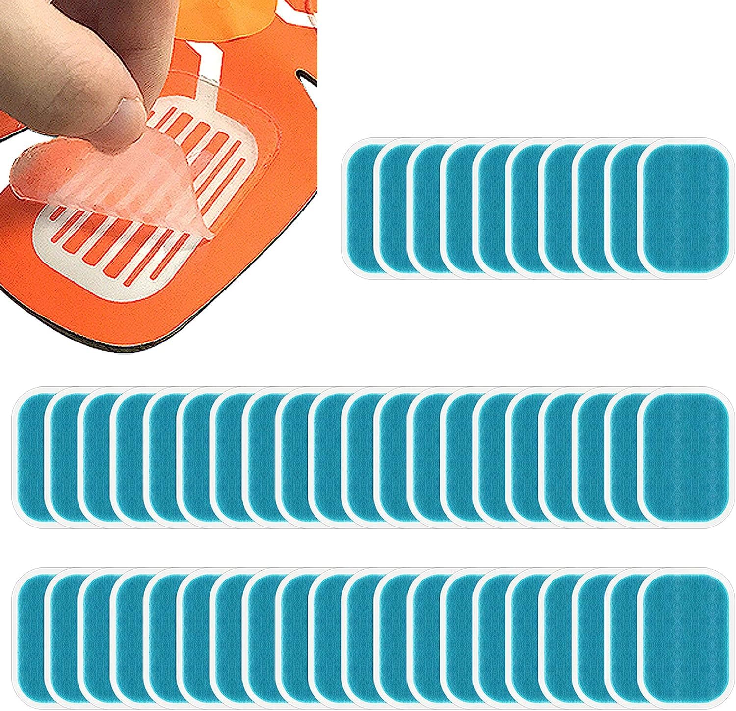 Pamase 50Pcs/80Pcs Abs Stimulator Training Replacement Gel Sheet Pads For Abdominal Muscle Trainer, Accessory For Ab Workout Ton