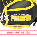 Franklin Sports Mlb Youth Teeball Glove + Foam Ball Set - Kids Pittsburgh Pirates Baseball + Teeball Mitt And Ball - Perfect Fir