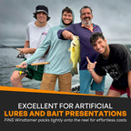 Fins Windtamer Braided Fishing Line - Versatile, Compact Braid For All Fisheries, Reduces Wind Knots And Rod Tip Wraps - High Pe