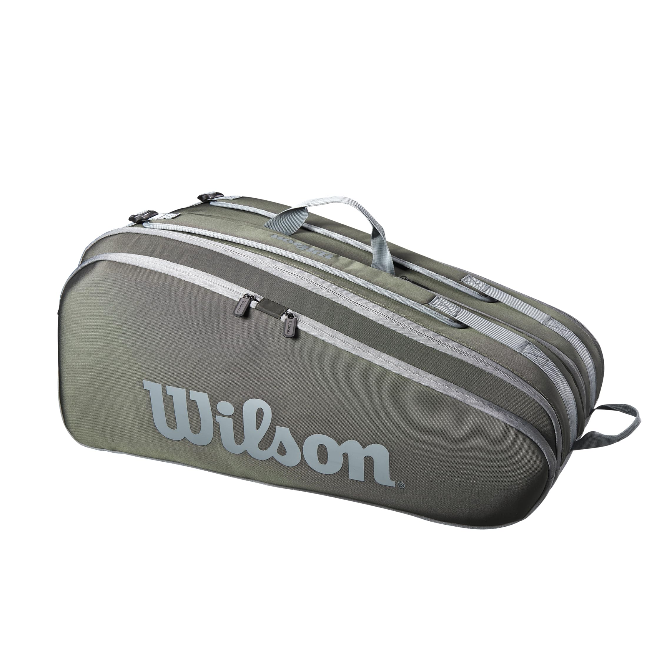 WILSON Tour Tennis Racket Bag - Dark Green, Holds up to 12 Rackets