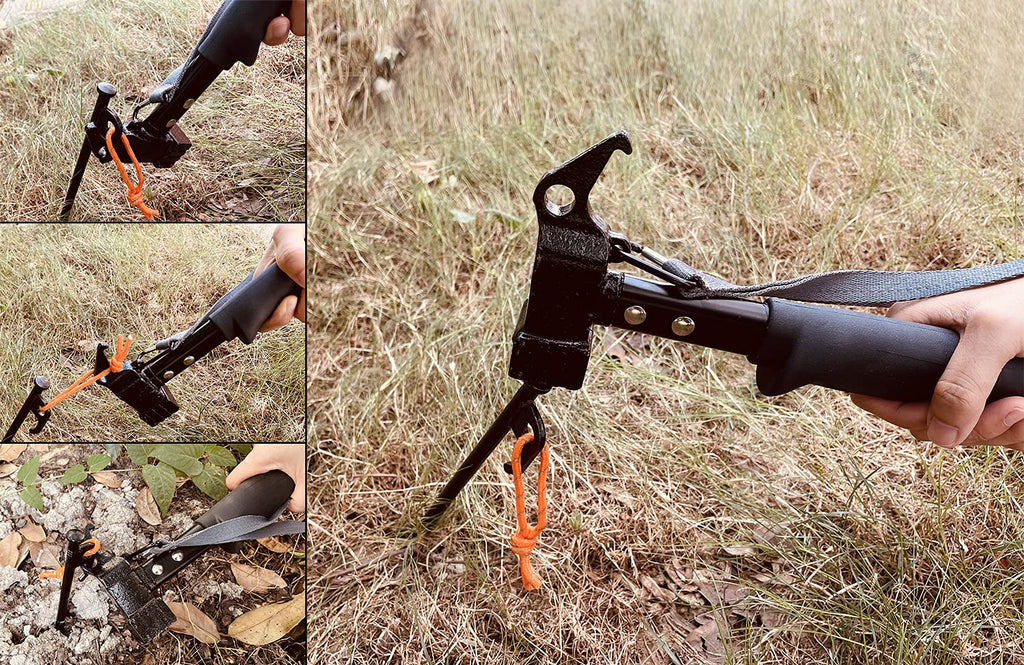Sutekus Camping Hammer Tent Stake Hammer Heavy Duty Pegs Mallet Puller Tent Accessories For Camping, Hiking, Backpacking