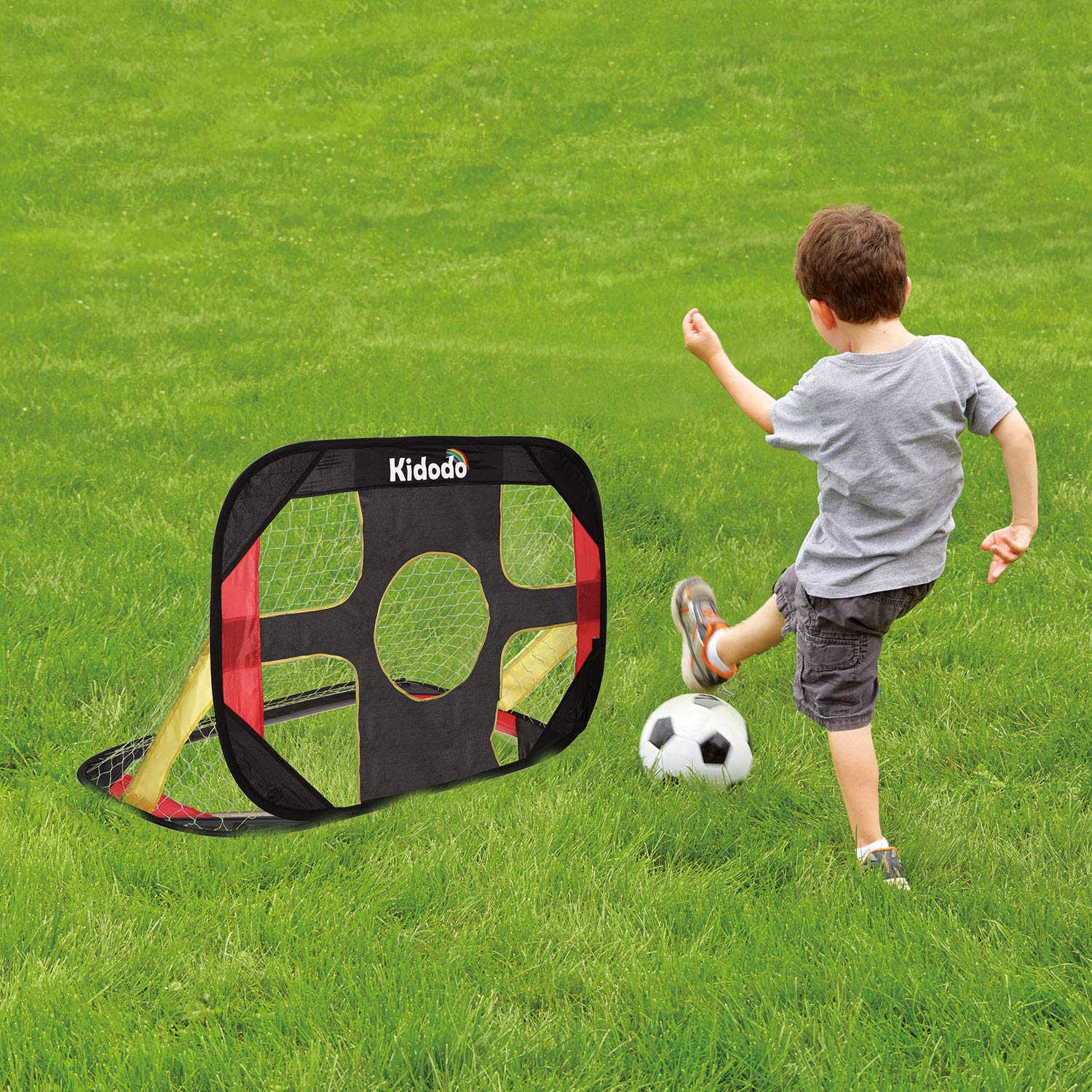 Kidodo Soccer Goal For Backyard Kids Soccer Goals Soccer Goals For Kids Pop Up Soccer Goal Net For Toddler Goal Net Targets Port