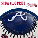 Franklin Sports Atlanta Braves Mlb Team Baseball - Mlb Team Logo Soft Baseballs - Toy Baseball For Kids - Great Decoration For D