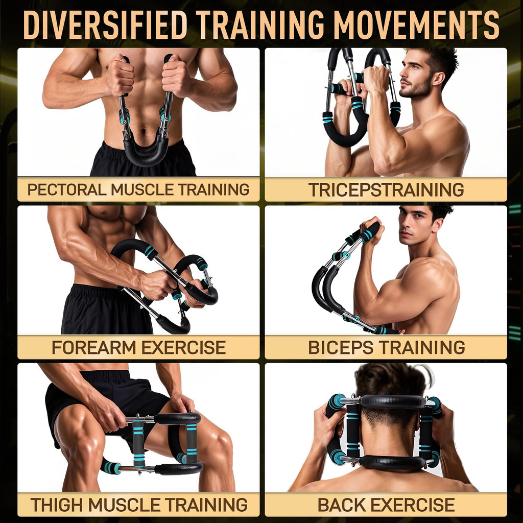 Twister Arm Trainer for Men - Adjustable Chest Workout Equipment for Home Gym, Muscle Builder & Strength Training for Arms, Ches