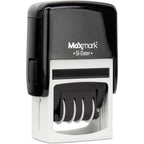 Maxmark Office Date Stamp With Paid Self Inking Date Stamp - Red Ink