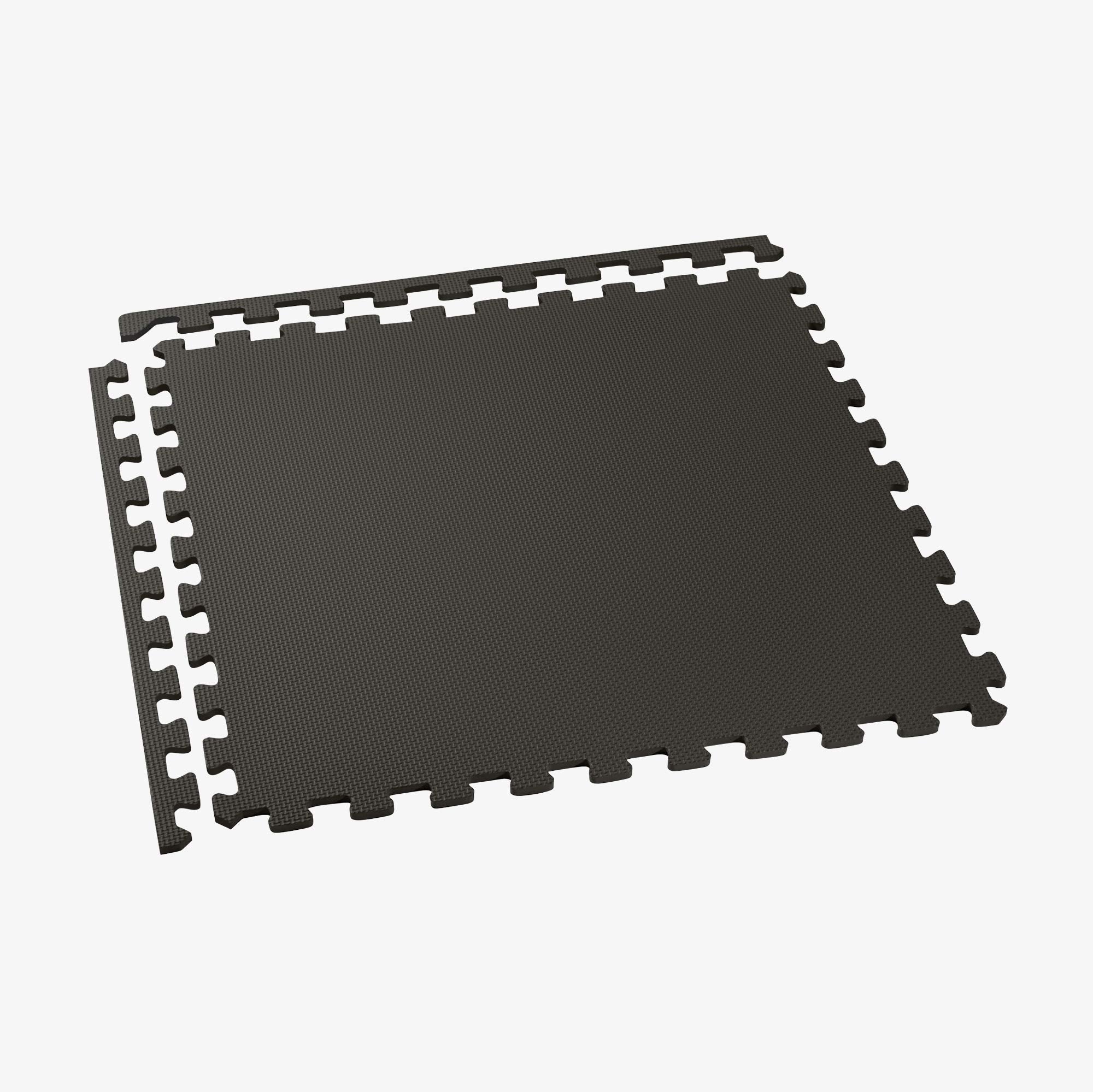 We Sell Mats Foam Interlocking Square Floor Tiles With Borders, (Each 2 X 2 Feet), 16 Sqft (4 Tiles + Borders) - Black