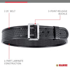 Bianchi 7960 Sam Browne Duty Belt - 2.25'', 32 - Basketweave - Chrome Snap (1016970)