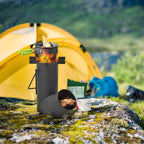 Stanbroil Camping Rocket Stove For Outdoor Cooking, Portable Wood Burning Stove For Backyard, Camp Cooking And Emergency Situati