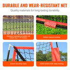 Vevor 7X7 Ft Baseball Softball Practice Net, Portable Baseball Training Net For Hitting Catching Pitching, Backstop Equipment Wi