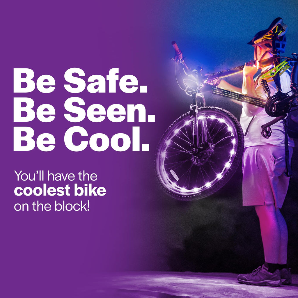Brightz Wheel Brightz Purple LED ABS Plastics 1 pk