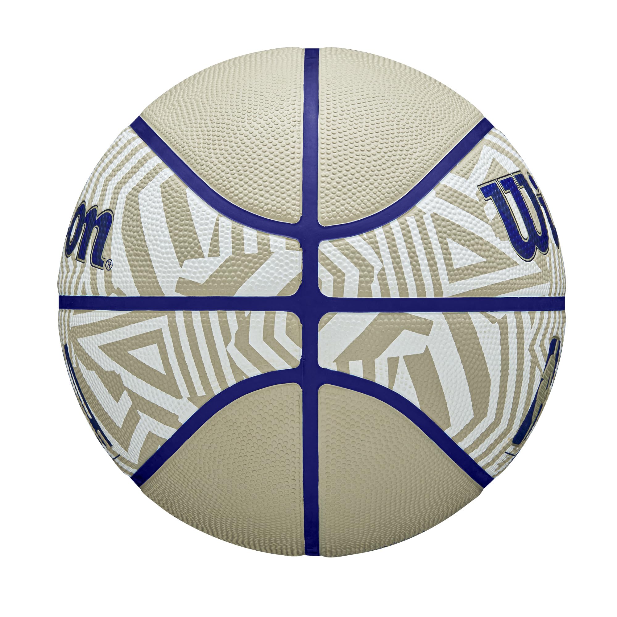 Wilson Nba Drv Plus Dazzle Camo Outdoor Basketball - Beige/Blue, Size 7-29.5''