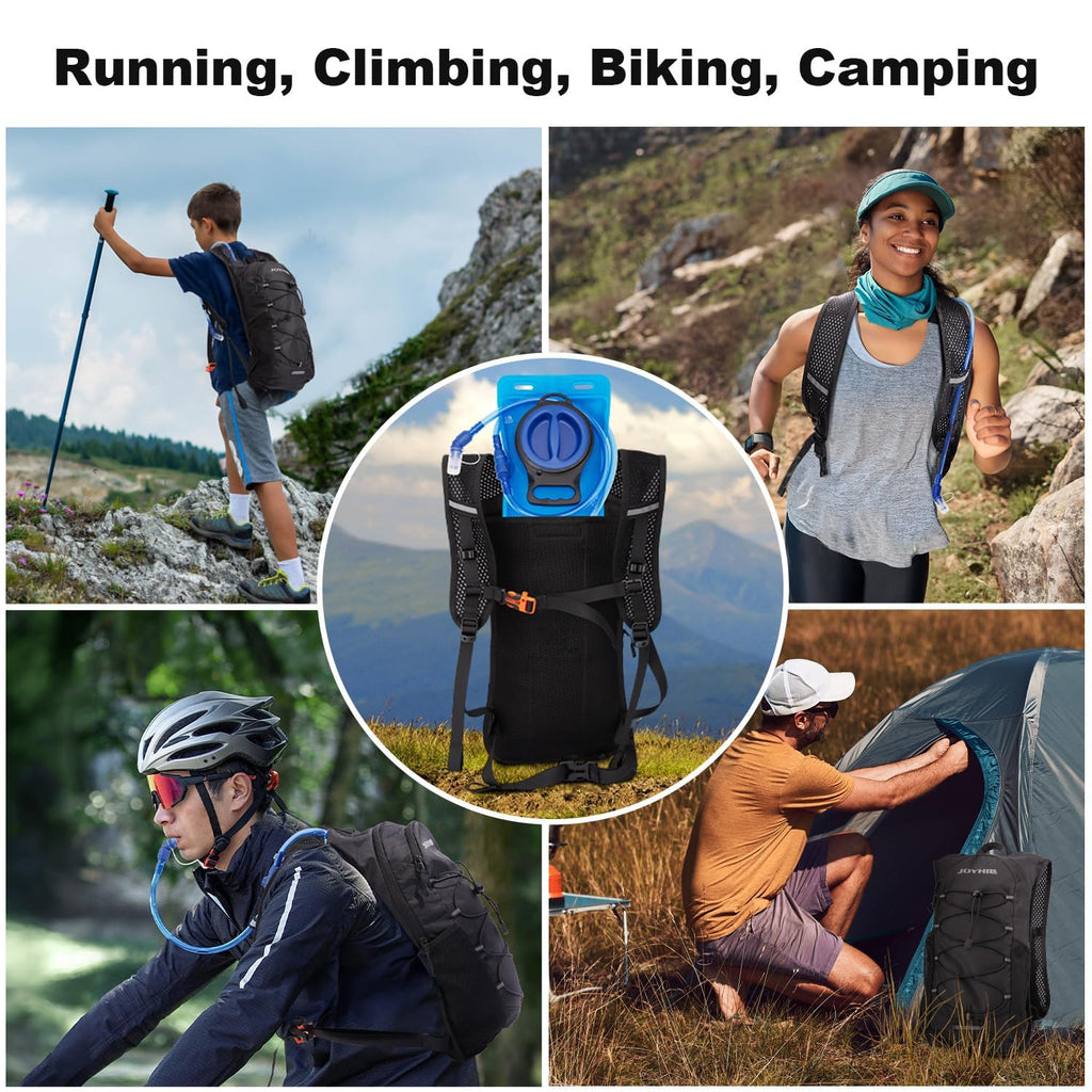 Joyhill Tpu Hydration Bladder,1.5L 2L 3L Water Bladder For Hiking Backpack Bpa Free Leak Proof Hydration Pack For Camping Runnin