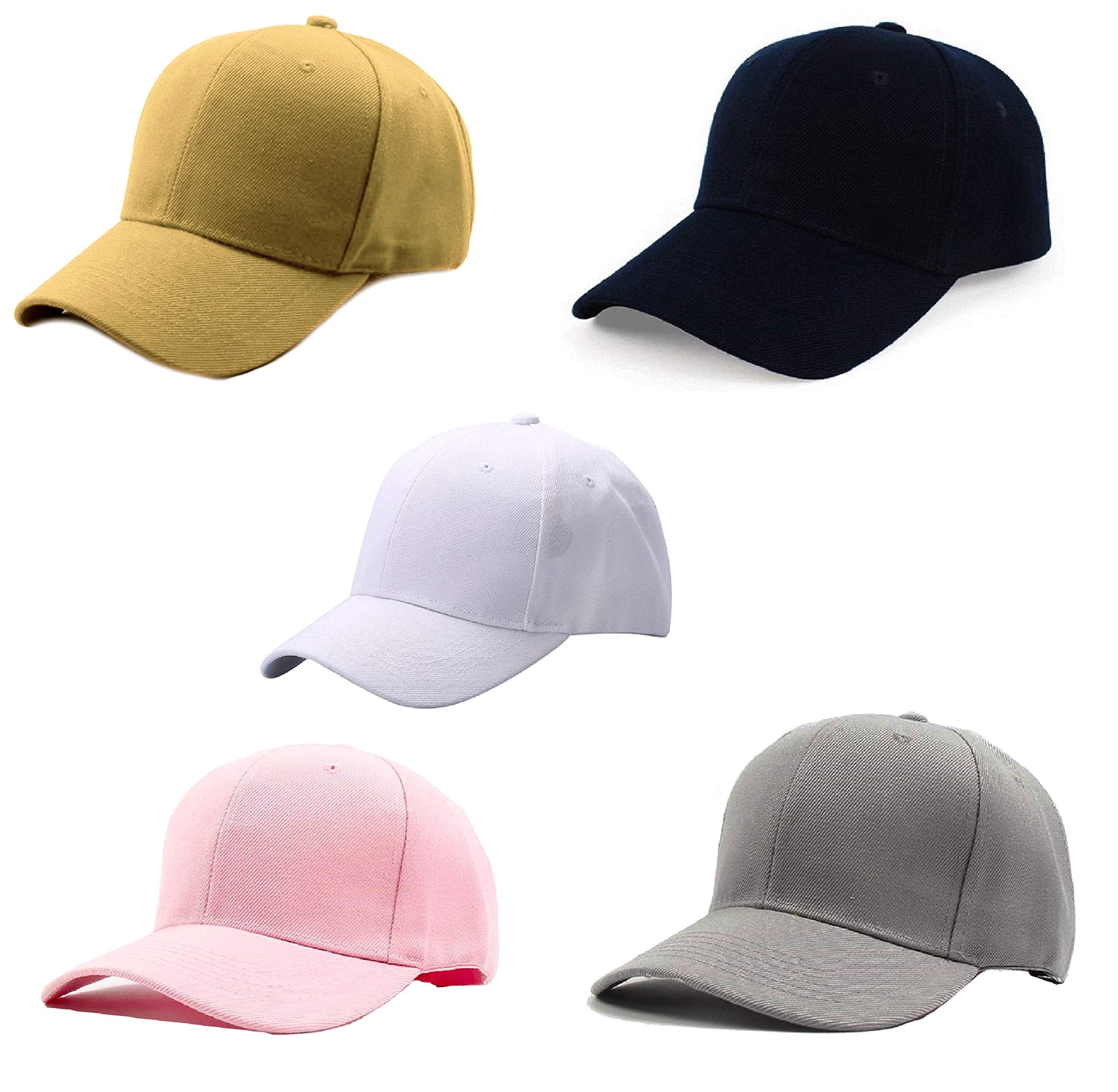 Fashmade Five 5 Baseball Combo Unisex Cap Boys/Girls/Mens/Women Caps Multicolour