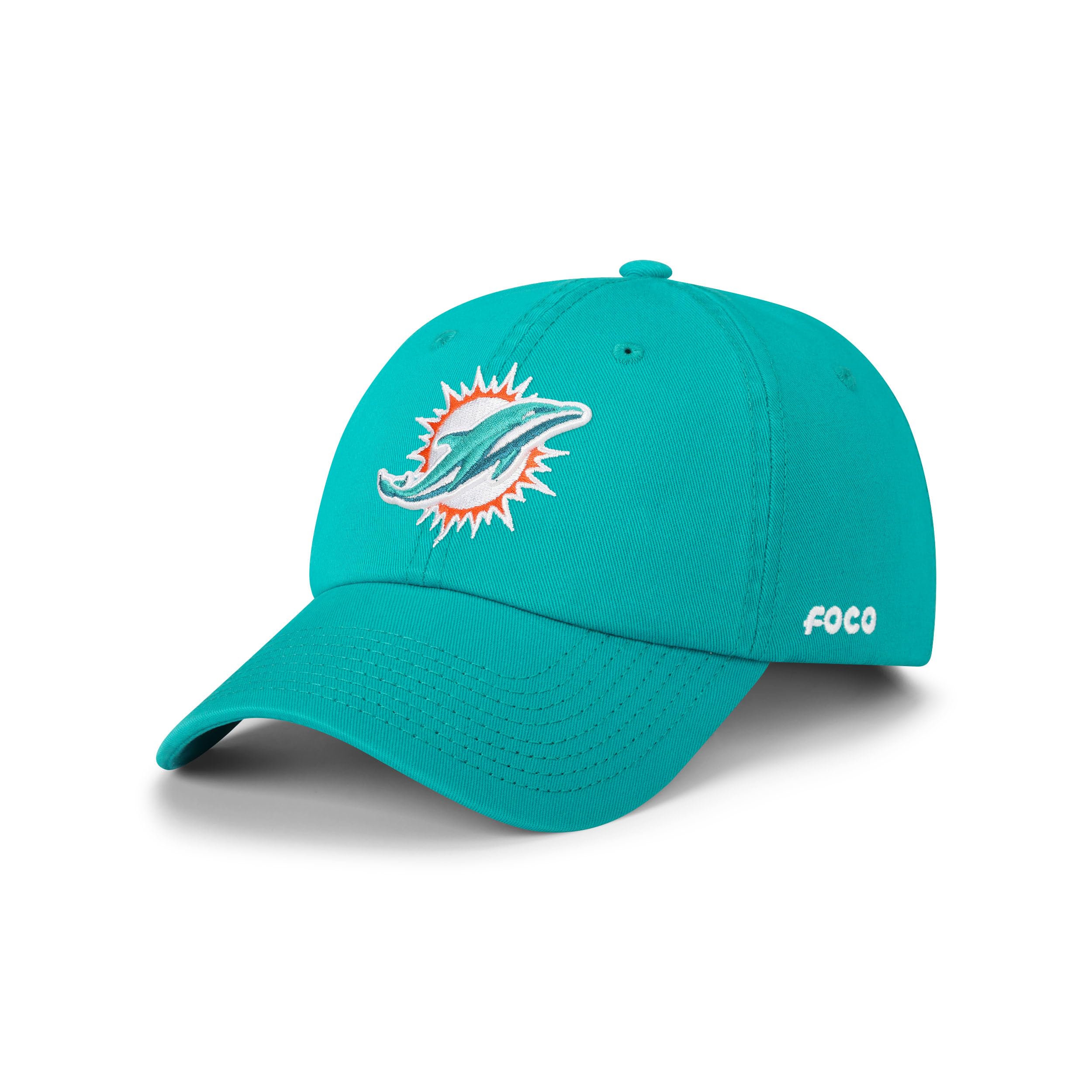 Foco Men'S Miami Dolphins Cap Nfl Logo Casual Hat, Team Color