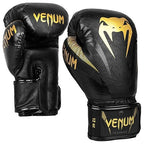 Venum Impact Boxing Gloves-Black/Gold - 10Oz
