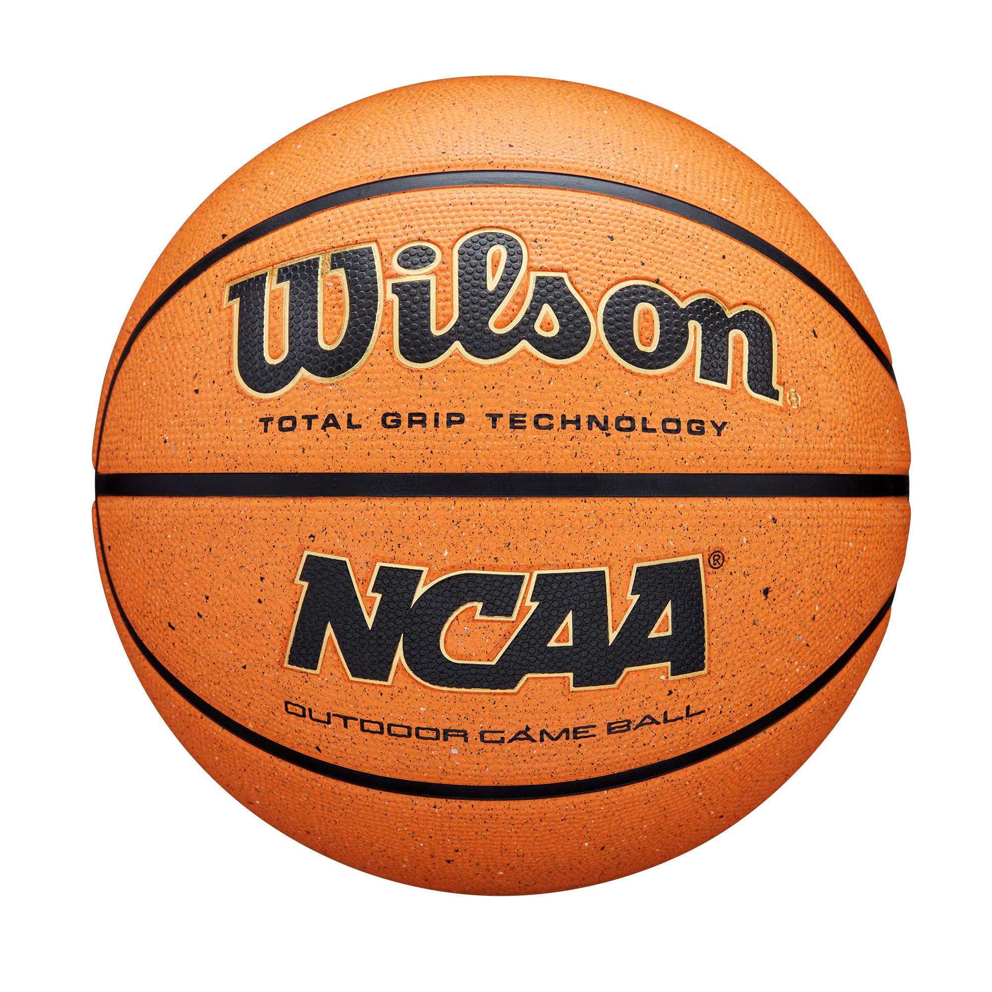 WILSON NCAA Outdoor Game Basketball - Orange, Size 6-28.5