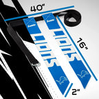 Franklin Sports Nfl Detroit Lions Flag Football Sets - Nfl Team Flag Football Belts And Flags - Flag Football Equipment For Kids