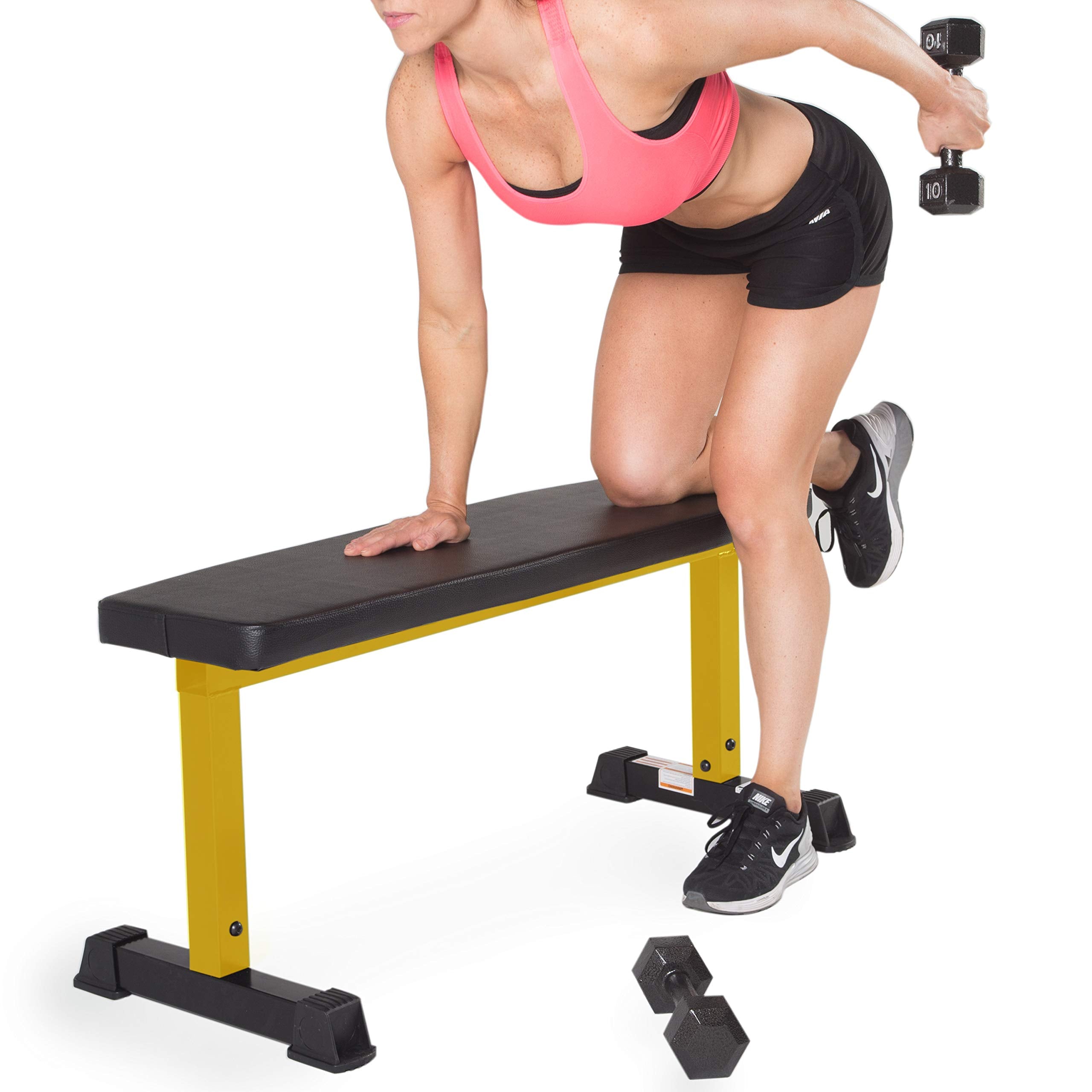 Cap Barbell Flat Weight Bench, Yellow