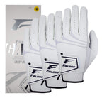Fieldro Golf Gloves Men Right Hand Left Hand 3 Pack Cabretta Leather Maxskin (Medium/Large, Left)