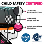 Trampoline for Kids and Adults - 8Ft 10Ft 12Ft 14FT Trampoline with Net - ASTM Certified with Bonus Lights and Sprinkler/Extra S