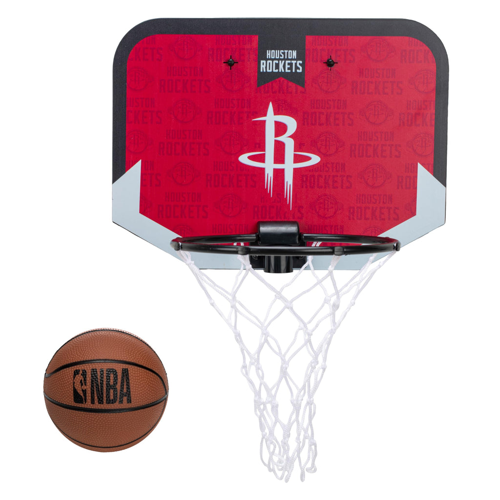 Franklin Sports Nba Houston Rockets Mini Over The Door Basketball Hoop - Kids Indoor Mini Hoop With Ball - Nba Fan Shop Toy For