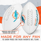 Franklin Sports Nfl Miami Dolphins Autograph Football - Official Size White Panel Souvenir Football For Autographs + Signatures